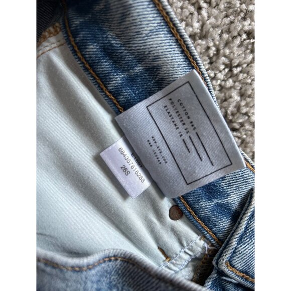 AYR Womens Sz 26S The Sugar High-Rise Straight-Leg Jeans Medium Wash - Picture 7 of 12
